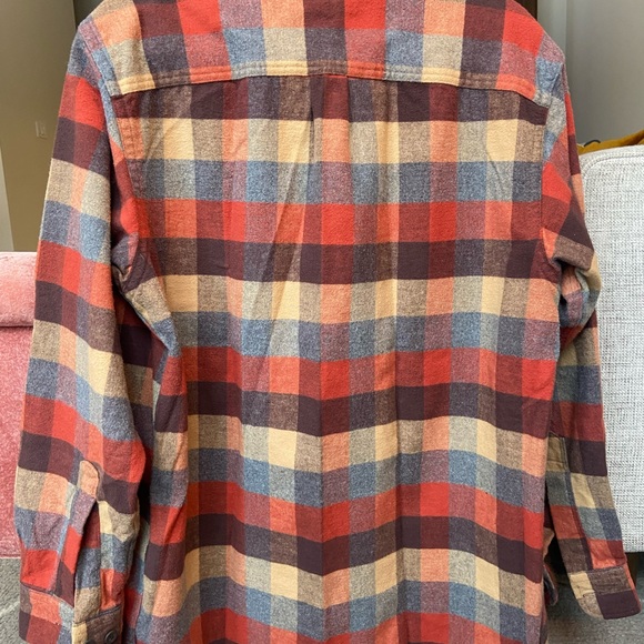 LL Bean Men's Chamois Shirt, Traditional Fit, Plaid - Picture 2 of 3